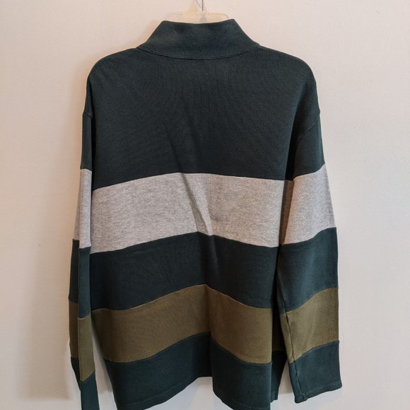 Lands End Colorblock XL Half-zip Sweater - Picture 8 of 8